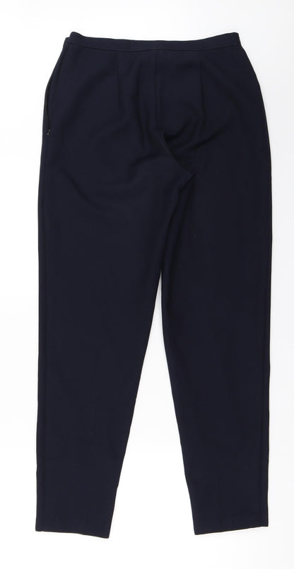Womens UK Size 10 Marks and Spencer Regular Fit  Blue Trousers