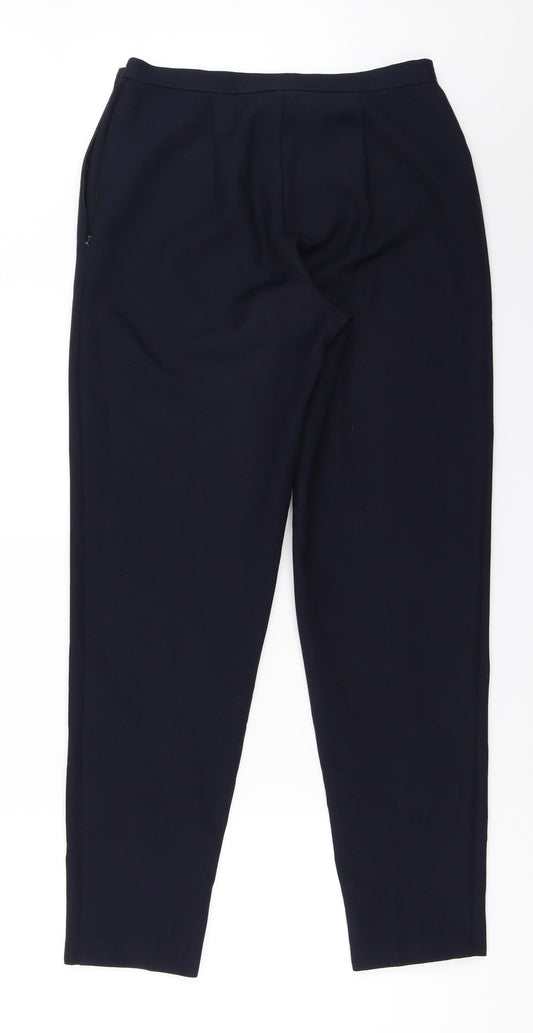 Womens UK Size 10 Marks and Spencer Regular Fit  Blue Trousers