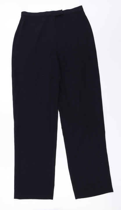 Womens UK Size 10 Marks and Spencer Regular Fit  Blue Trousers