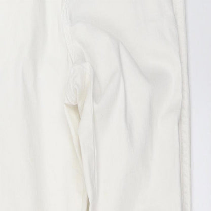 Womens UK Size 29 in H&M Regular Fit Skinny White Jeans