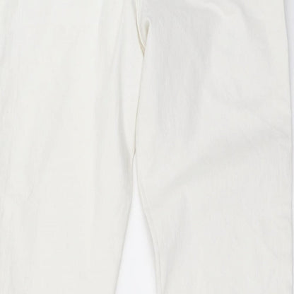 Womens UK Size 29 in H&M Regular Fit Skinny White Jeans