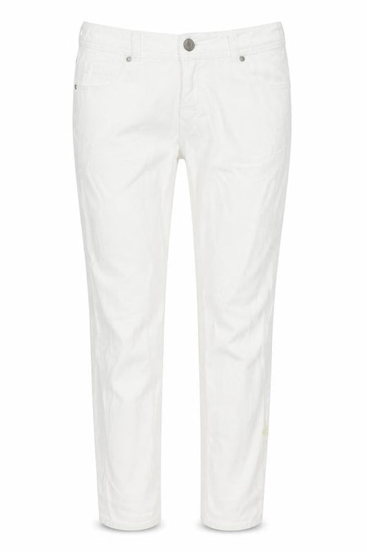 Front view of Denim 24/7 women’s white skinny jeans, size UK 12, 28-inch leg