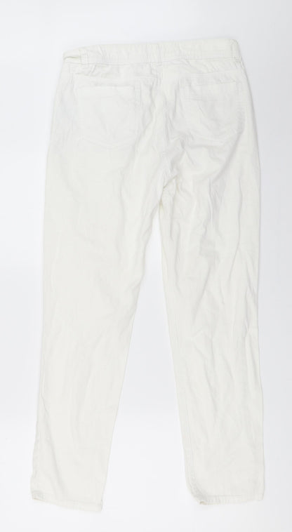 Denim 24/7 Womens White   Skinny Jeans Size 12 L28 in