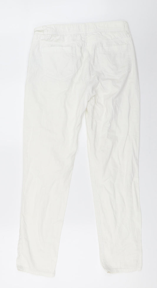 Denim 24/7 Womens White   Skinny Jeans Size 12 L28 in