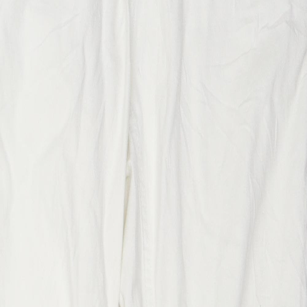 Denim 24/7 Womens White   Skinny Jeans Size 12 L28 in