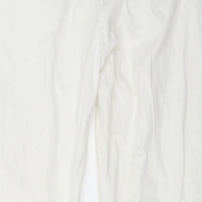 Denim 24/7 Womens White   Skinny Jeans Size 12 L28 in