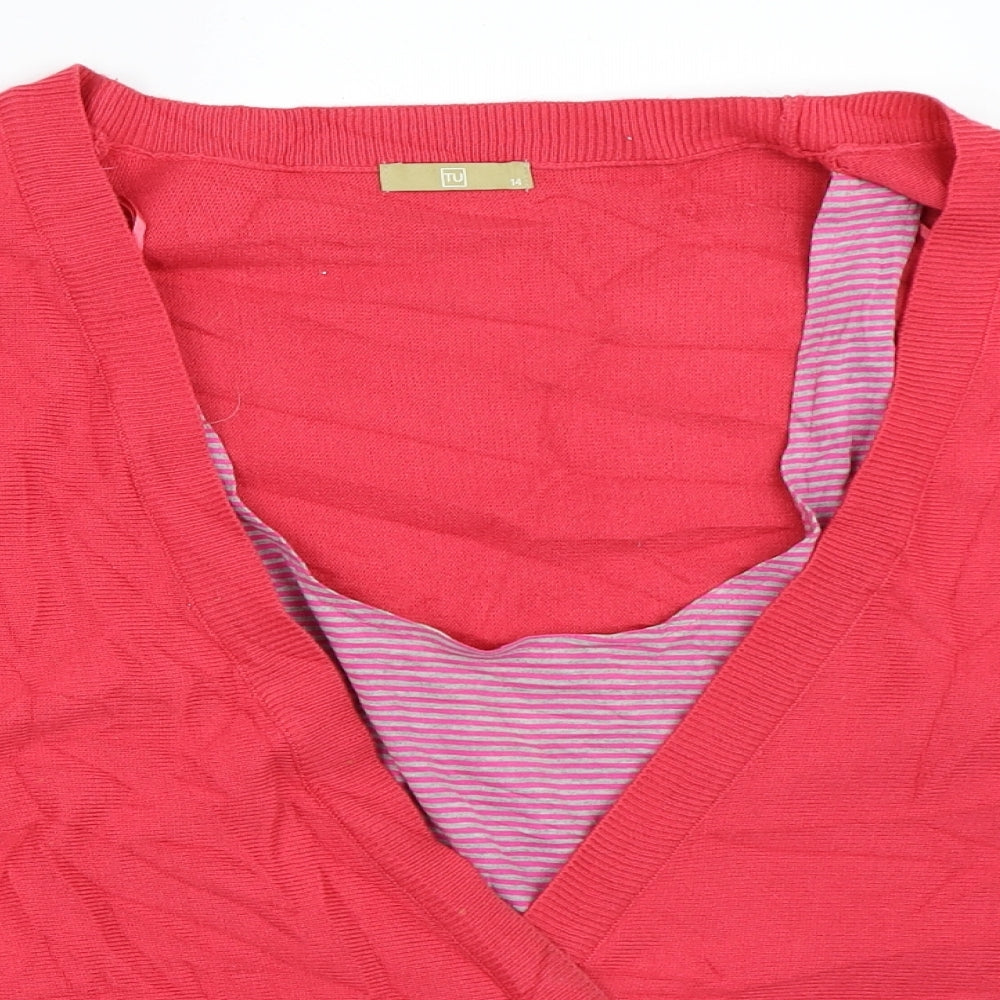 TU Womens Pink   Pullover Jumper Size 14