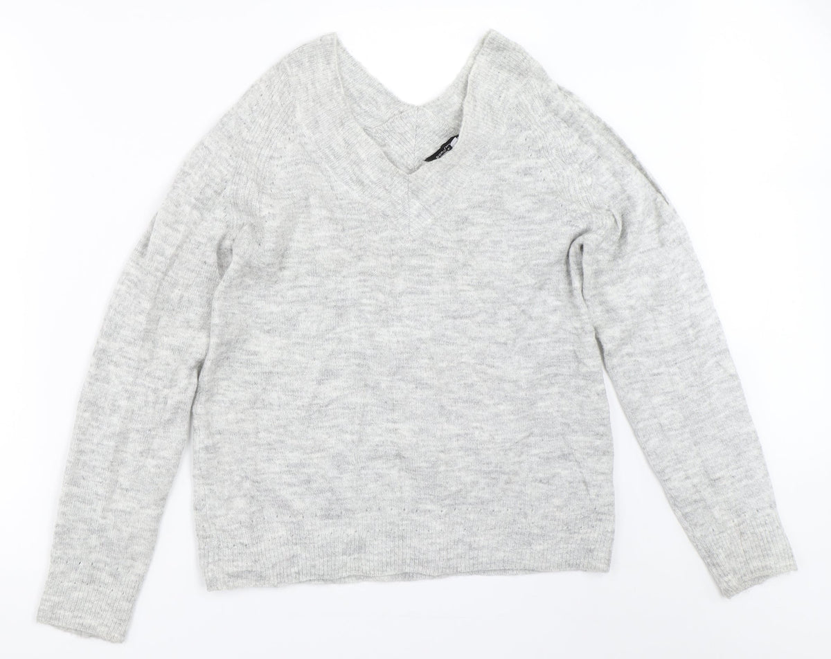 Womens UK Size 10 Dorothy Perkins Grey Pullover Jumper