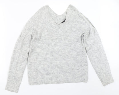 Womens UK Size 10 Dorothy Perkins Grey Pullover Jumper