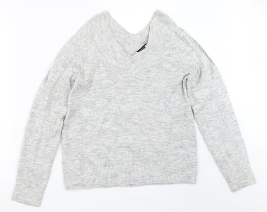 Womens UK Size 10 Dorothy Perkins Grey Pullover Jumper