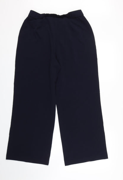 Womens UK Size 14 Label be Regular Fit Cropped Blue Trousers