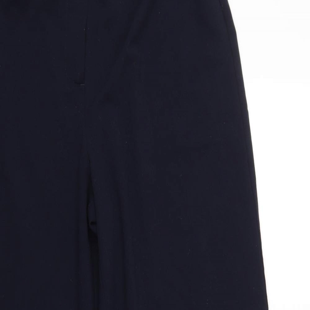 Womens UK Size 14 Label be Regular Fit Cropped Blue Trousers