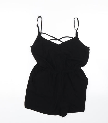 H&M Womens Black   Coverall One-Piece Size 12