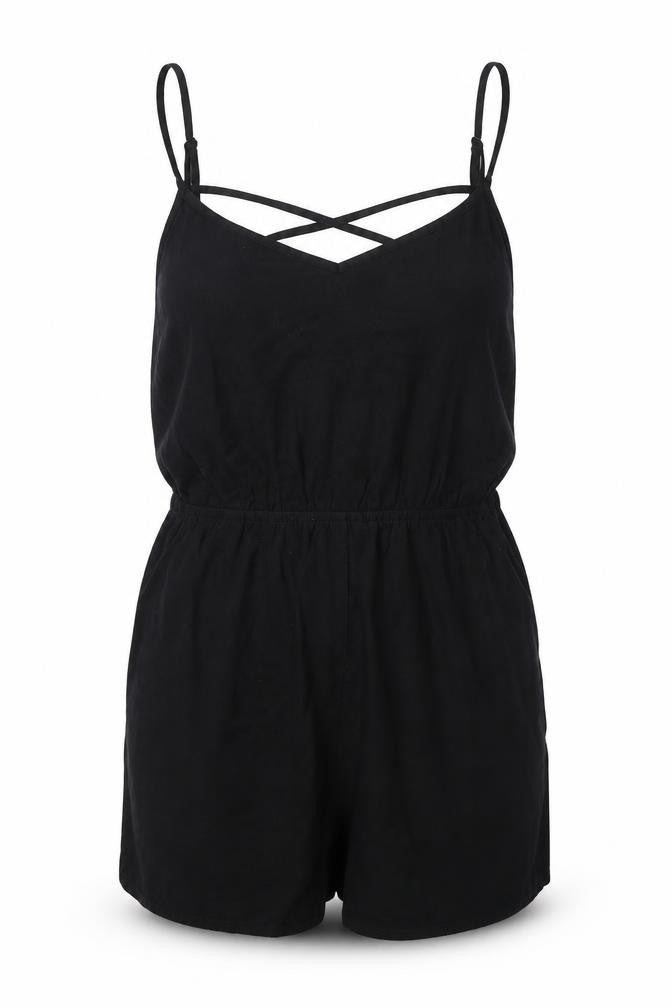 Womens UK Size 12 H&M One-Piece Black Coverall