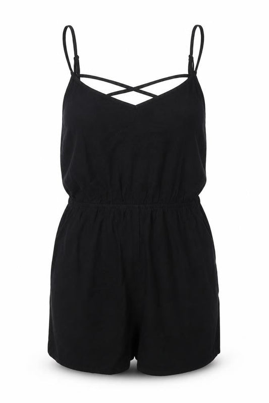 Womens UK Size 12 H&M One-Piece Black Coverall