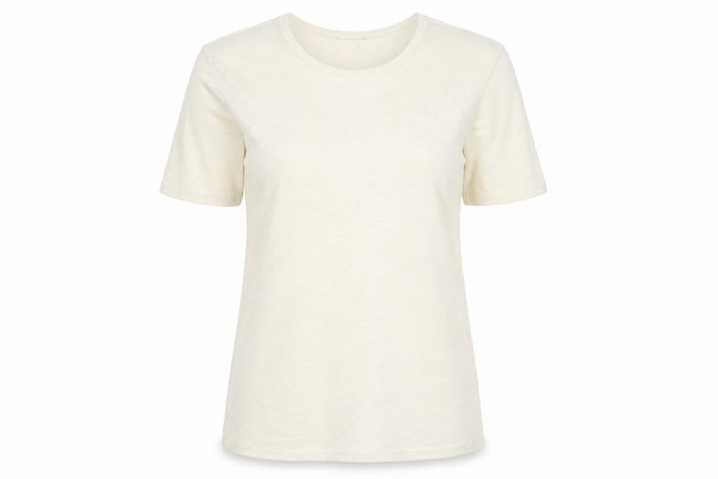 Womens UK Size 12 Preworn Yellow Basic T-Shirt