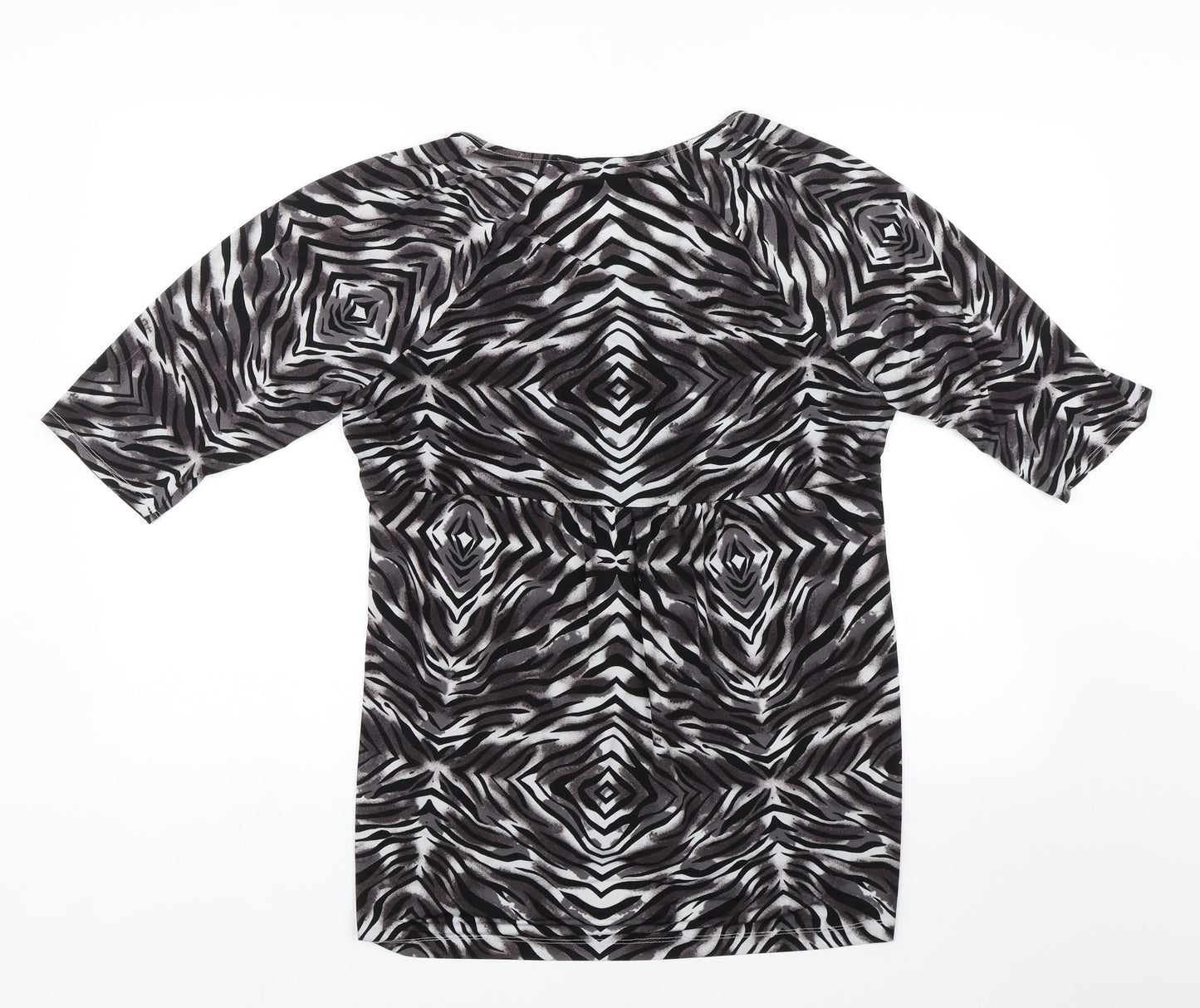 Womens UK Size 16 BM Black Basic T-Shirt