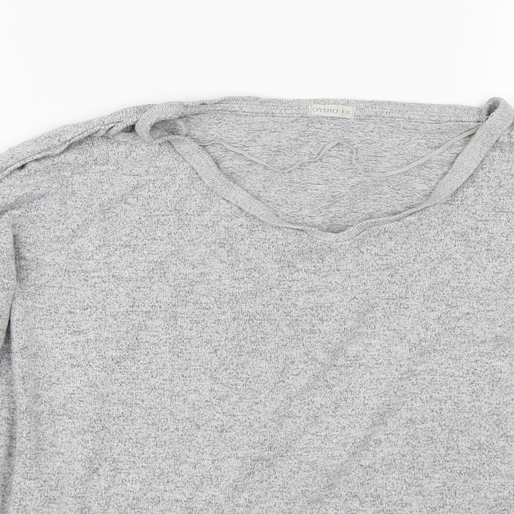 Womens UK Size M Oysho Grey Pullover Jumper