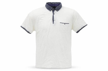 Womens UK Size S Cedar Wood State White Basic Polo