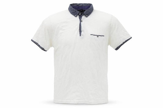 Womens UK Size S Cedar Wood State White Basic Polo