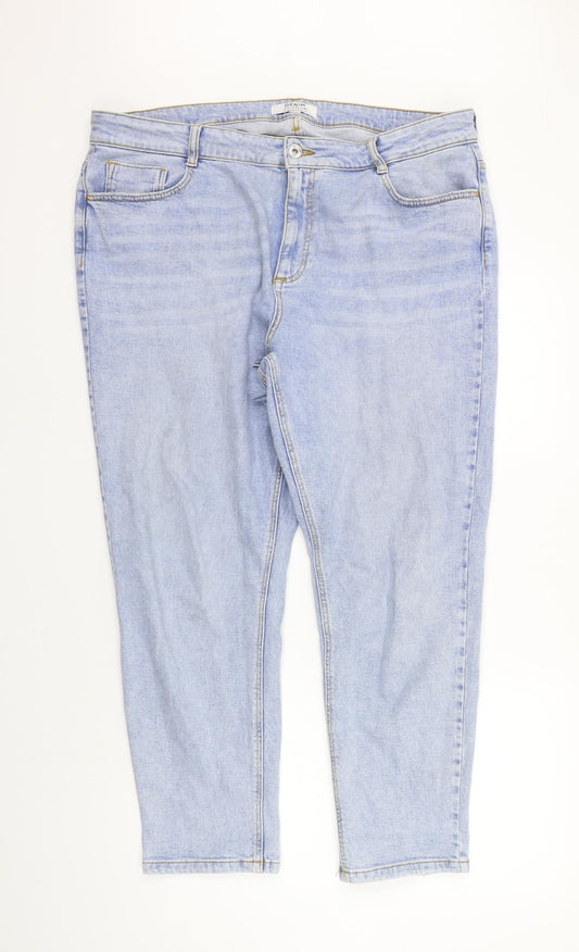 Dorothy Perkins Mens Blue   Straight Jeans Size 18 L25 in