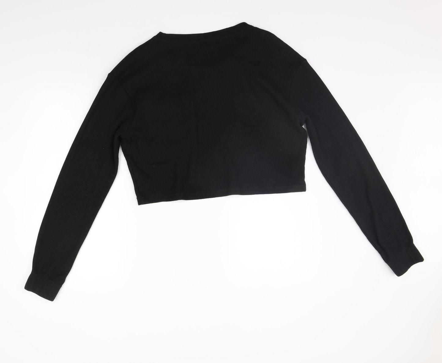 Womens UK Size 12 PRETTYLITTLETHING Black Pullover Jumper