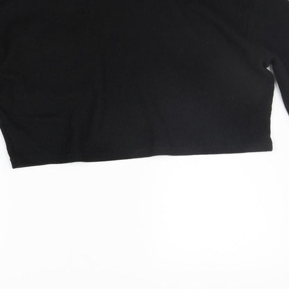 Womens UK Size 12 PRETTYLITTLETHING Black Pullover Jumper