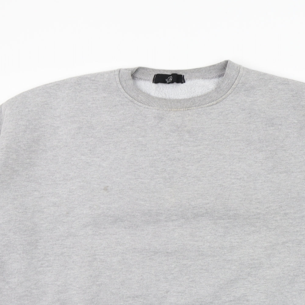 Womens UK Size 14 Missguided Grey Pullover Jumper