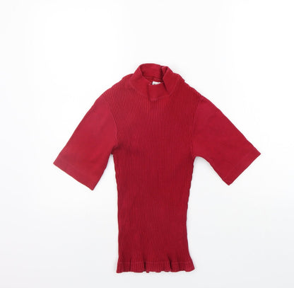 SheIn Womens Red   Basic T-Shirt Size 14