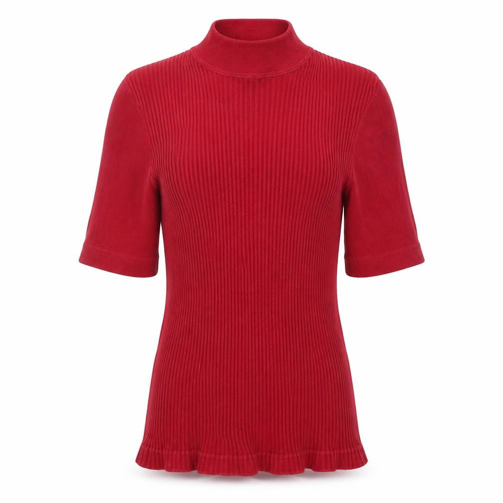 Womens UK Size 14 SheIn Red Basic T-Shirt