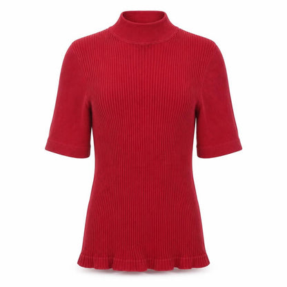 Womens UK Size 14 SheIn Red Basic T-Shirt