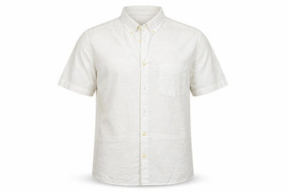 Mens UK Size S H&M White  Button-Up Short Sleeve Casual Shirt