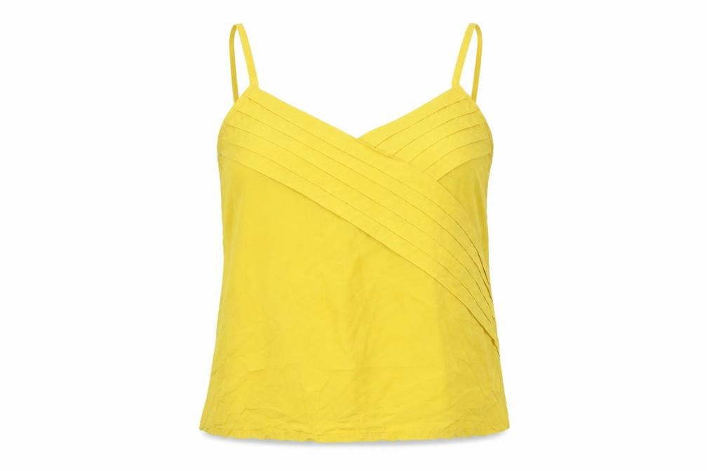 Womens UK Size 10 YAYA Yellow Basic Tank