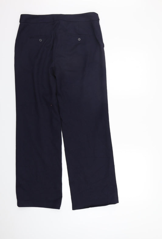 Womens UK Size 12 NEXT Regular Fit  Blue Trousers