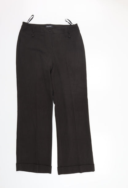 Papaya Womens Brown   Trousers  Size 10 L29 in