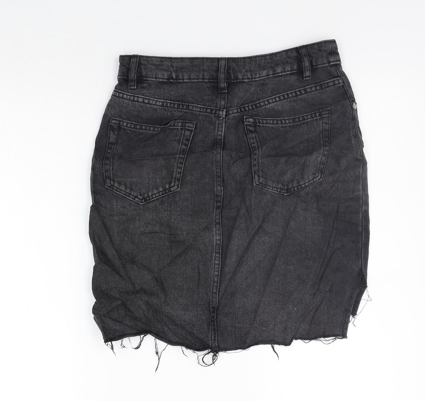 H&M Womens Grey   A-Line Skirt Size 6