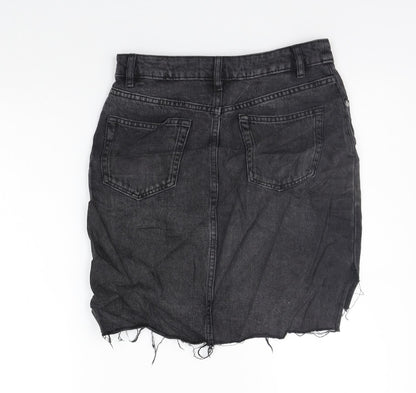 H&M Womens Grey   A-Line Skirt Size 6