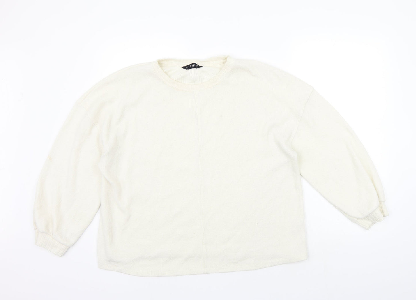 F&F Womens Beige   Pullover Jumper Size 14