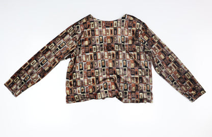 Womens UK Size L Adini Beige Cardigan Jumper
