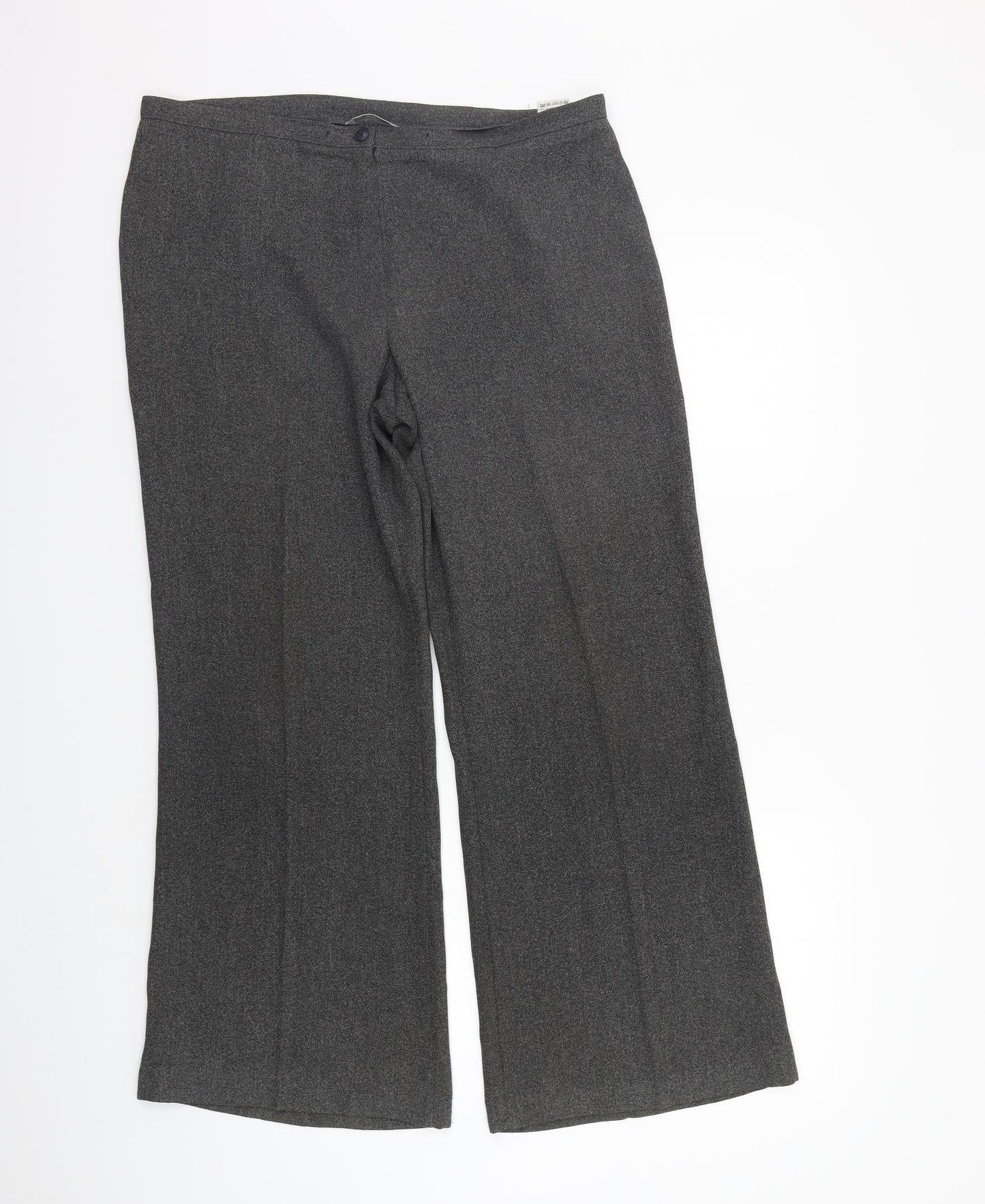 Womens UK Size 14 Marks and Spencer Regular Fit  Grey Trousers