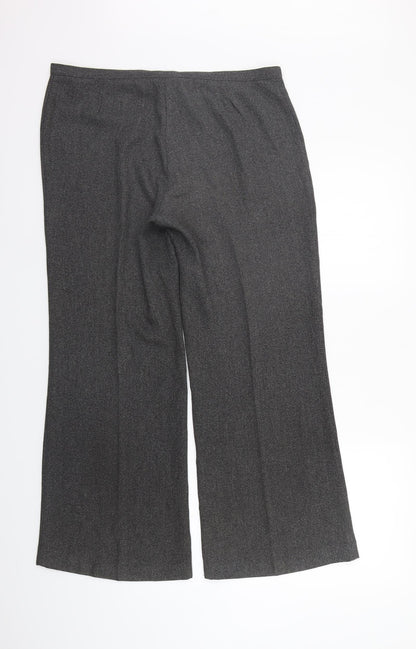 Womens UK Size 14 Marks and Spencer Regular Fit  Grey Trousers