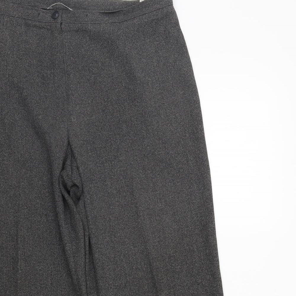 Womens UK Size 14 Marks and Spencer Regular Fit  Grey Trousers