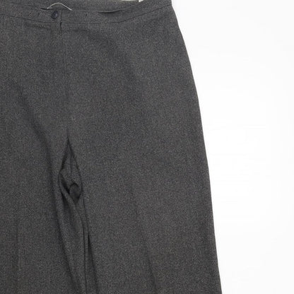 Womens UK Size 14 Marks and Spencer Regular Fit  Grey Trousers