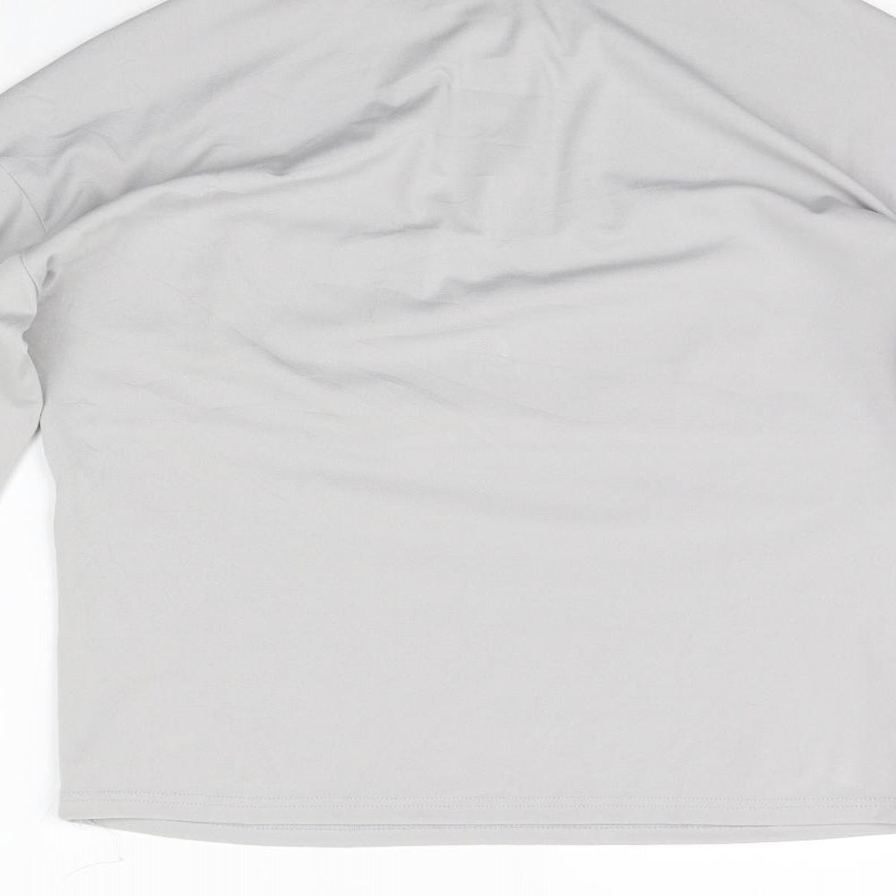Womens UK Size M CBR Grey Basic T-Shirt