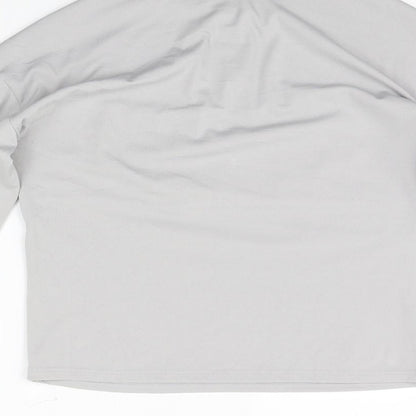Womens UK Size M CBR Grey Basic T-Shirt