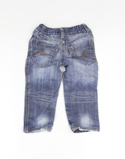 Marks and Spencer Girls Blue   Straight Jeans Size 2-3 Years