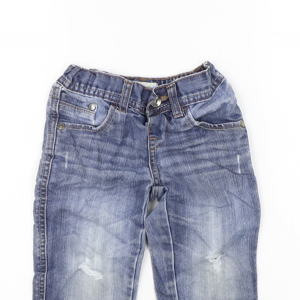 Marks and Spencer Girls Blue   Straight Jeans Size 2-3 Years