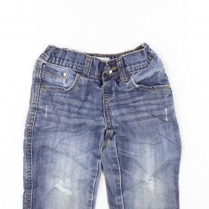 Marks and Spencer Girls Blue   Straight Jeans Size 2-3 Years