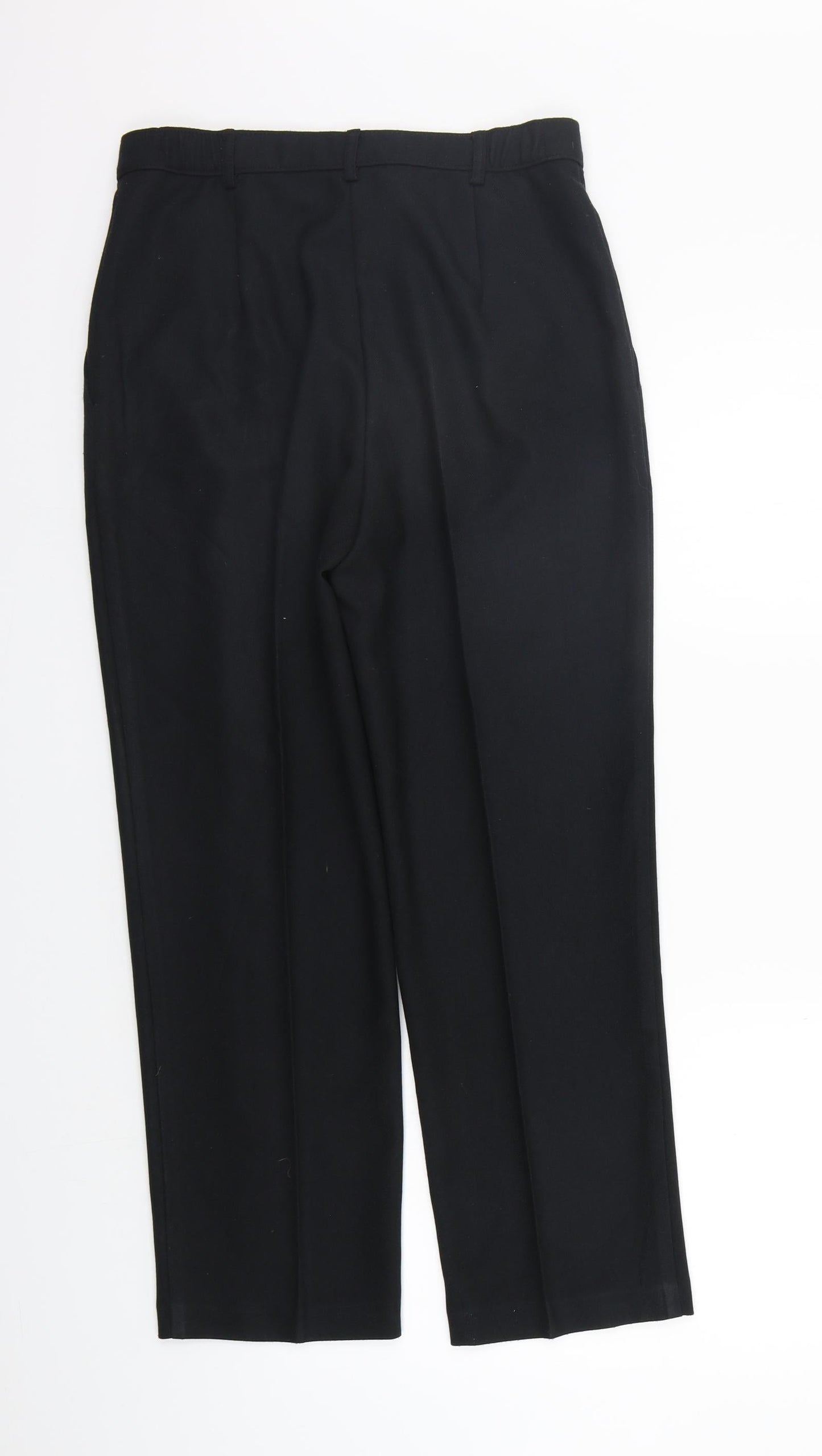 Womens UK Size 10 Marks and Spencer Regular Fit  Black Trousers