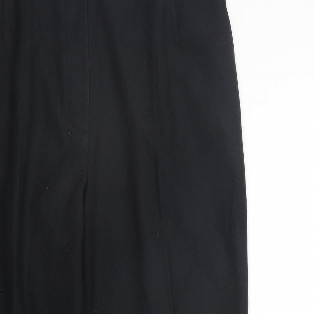 Womens UK Size 10 Marks and Spencer Regular Fit  Black Trousers